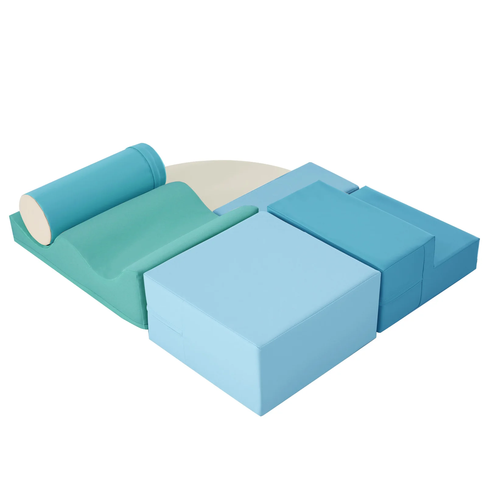 Soft Climb and Crawl Foam Playset 6-in-1 Soft Play Equipment for Kids - Image 13