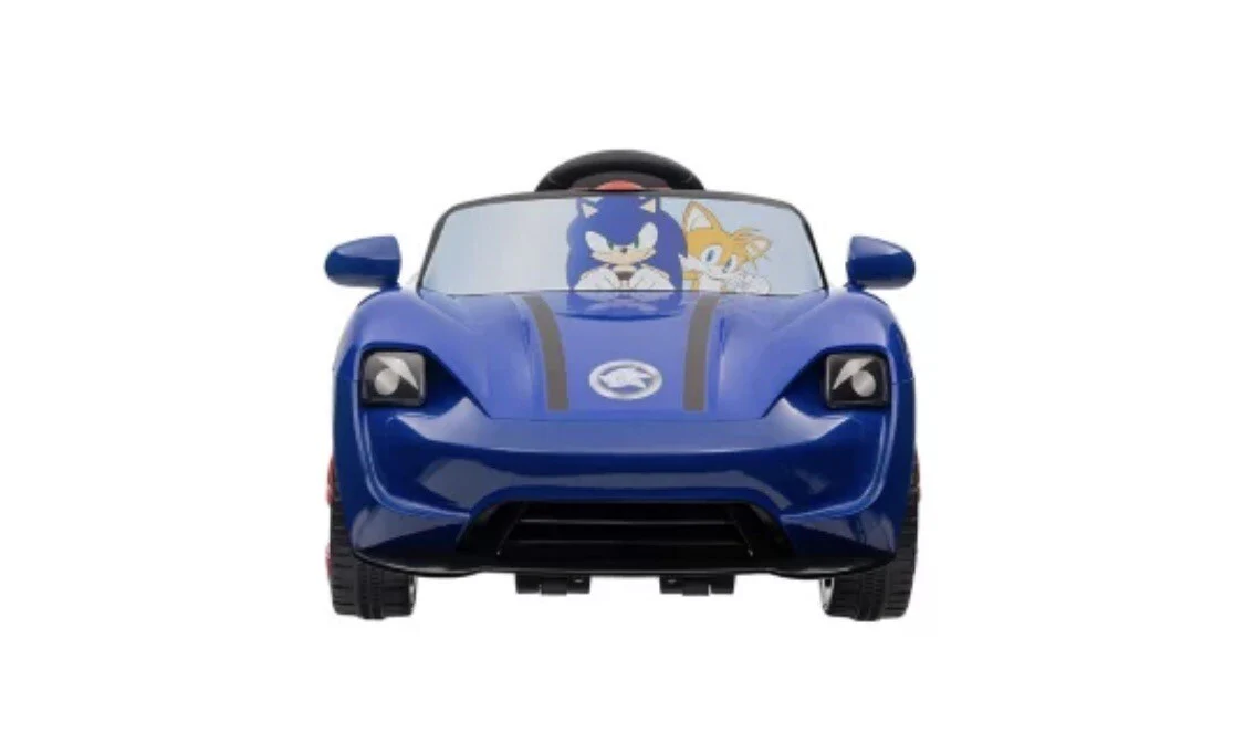 Licensed Sonic 12V Battery-Powered Convertible Ride-On for Kids - Image 2