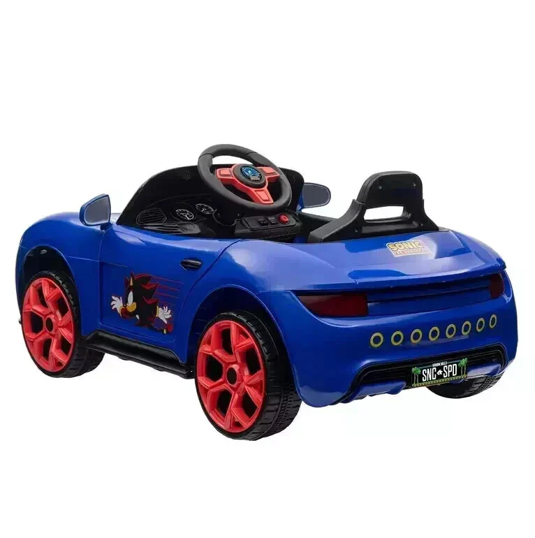 12V Battery-Powered Sonic Hedgehog Convertible Ride-On Toy - Image 4
