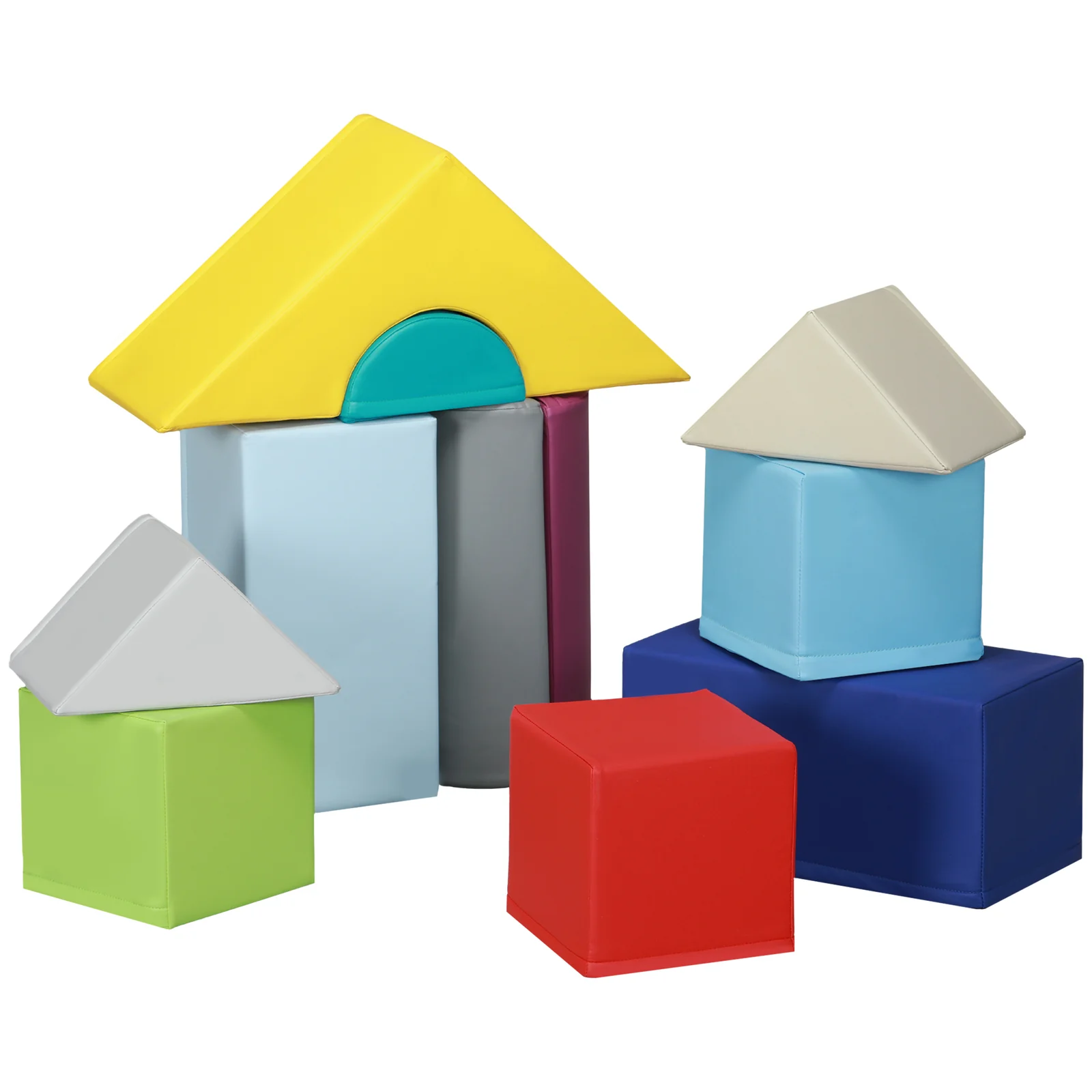 11-Piece Soft Foam Climbing Blocks Play Set for Toddlers and Babies - Image 8