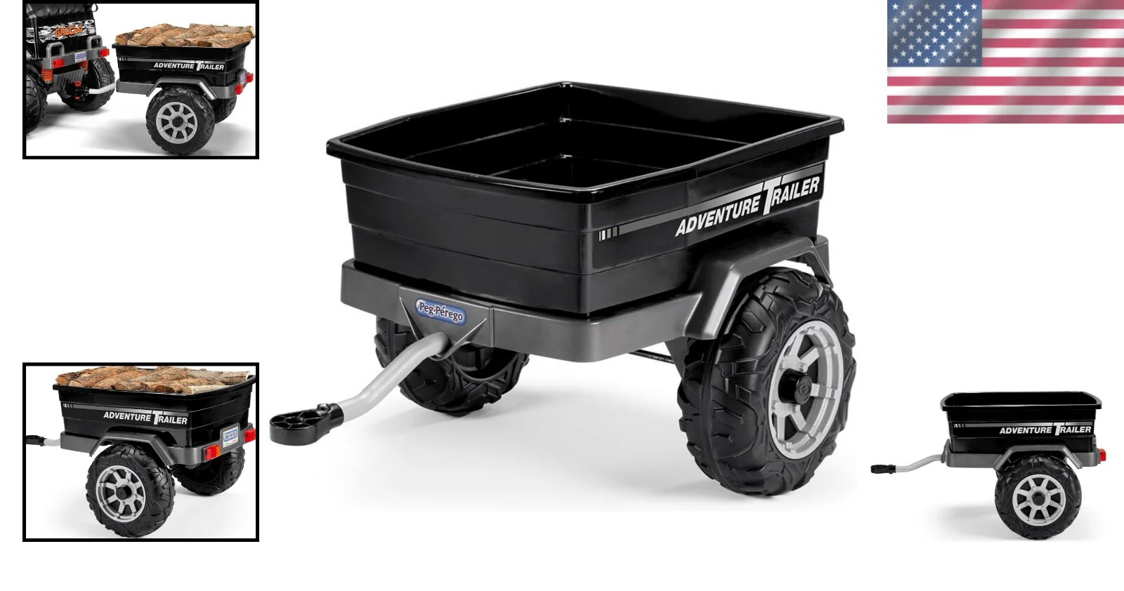 Spacious Adventure Ride-On Trailer with Secure 5-Point Harness for Kids - Image 2