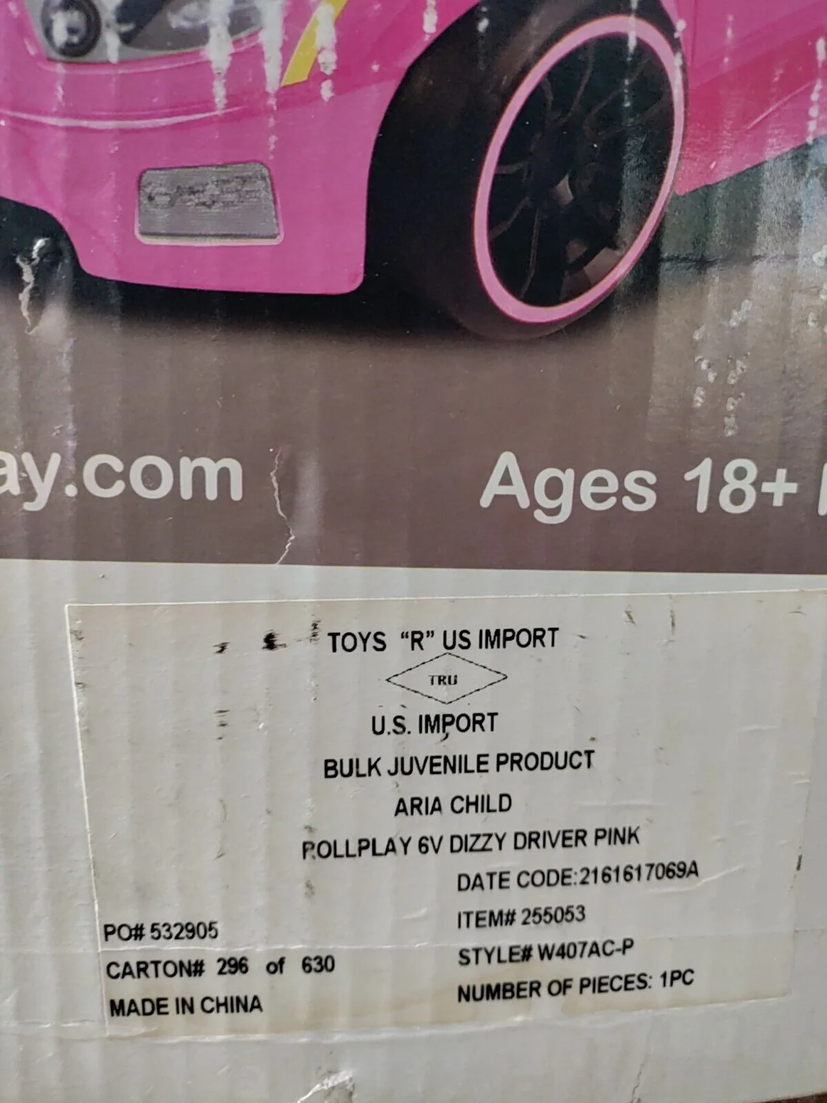 Sparkle and Drive: Dizzy Driver 6-Volt Ride-On Car with Storage in Pink for 18 Months+ - Image 5