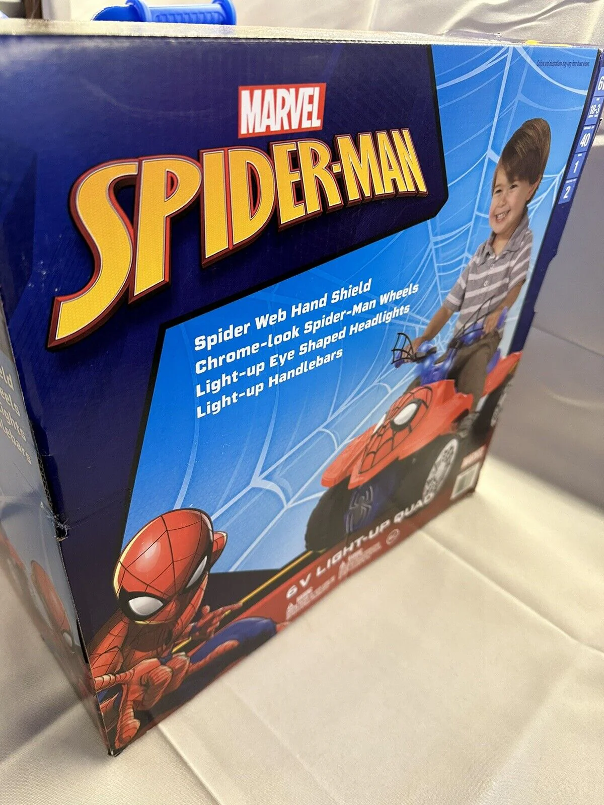 Spider-Man 6V Ride On with Light Up Handle Bars - Brand New in Box! - Image 5