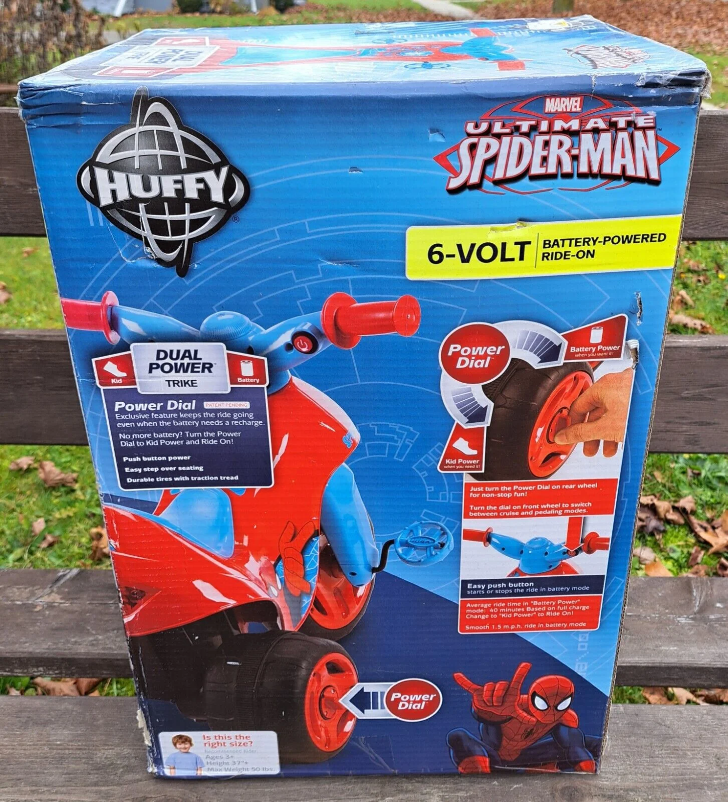 Spider-Man Marvel Huffy 6V Battery Ride On - Brand New in Box! - Image 3
