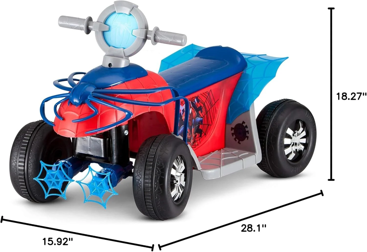 Spider-Man Quad Ride-On Toy for Toddlers 18-30 Months with 44 lbs Weight Limit - Image 5