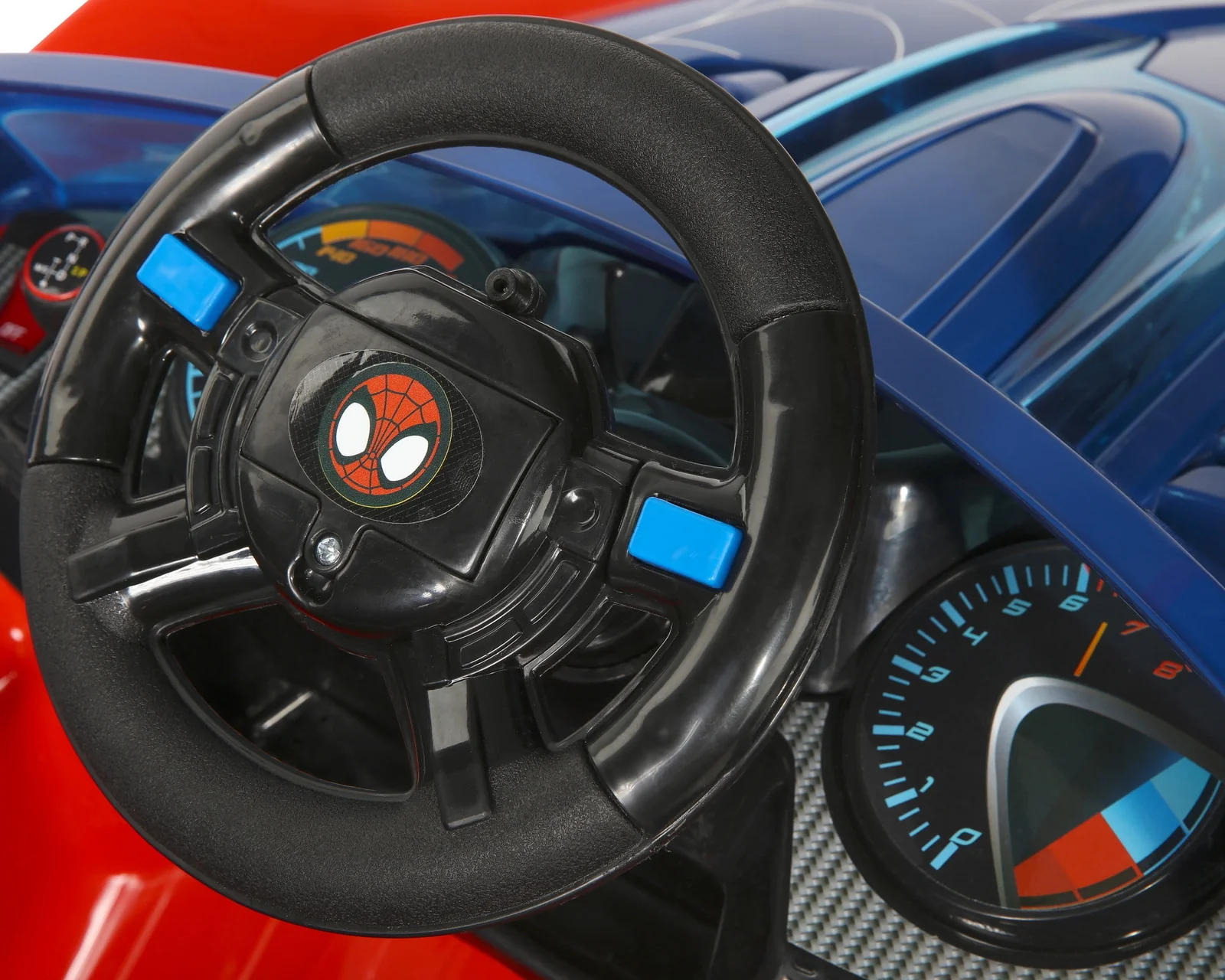 Spider-Man Battery-Powered Super Car with Water Cannon and LED Lights for Ages 3+ - Image 5