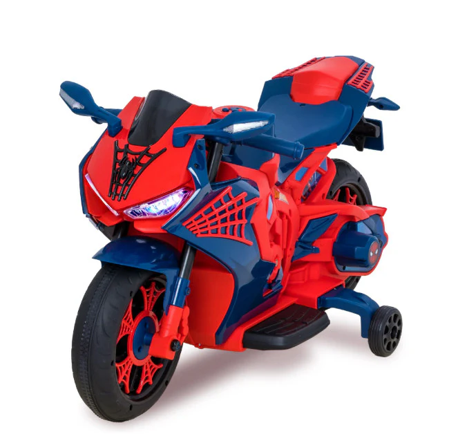 6V Spider-Man Ride-On Motorcycle Toy for Kids Ages 3+ with Rechargeable Battery - Image 8
