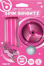 Pink Battery-Powered LED Spin Lights for Kids' Bikes and Ride-Ons - Image 7