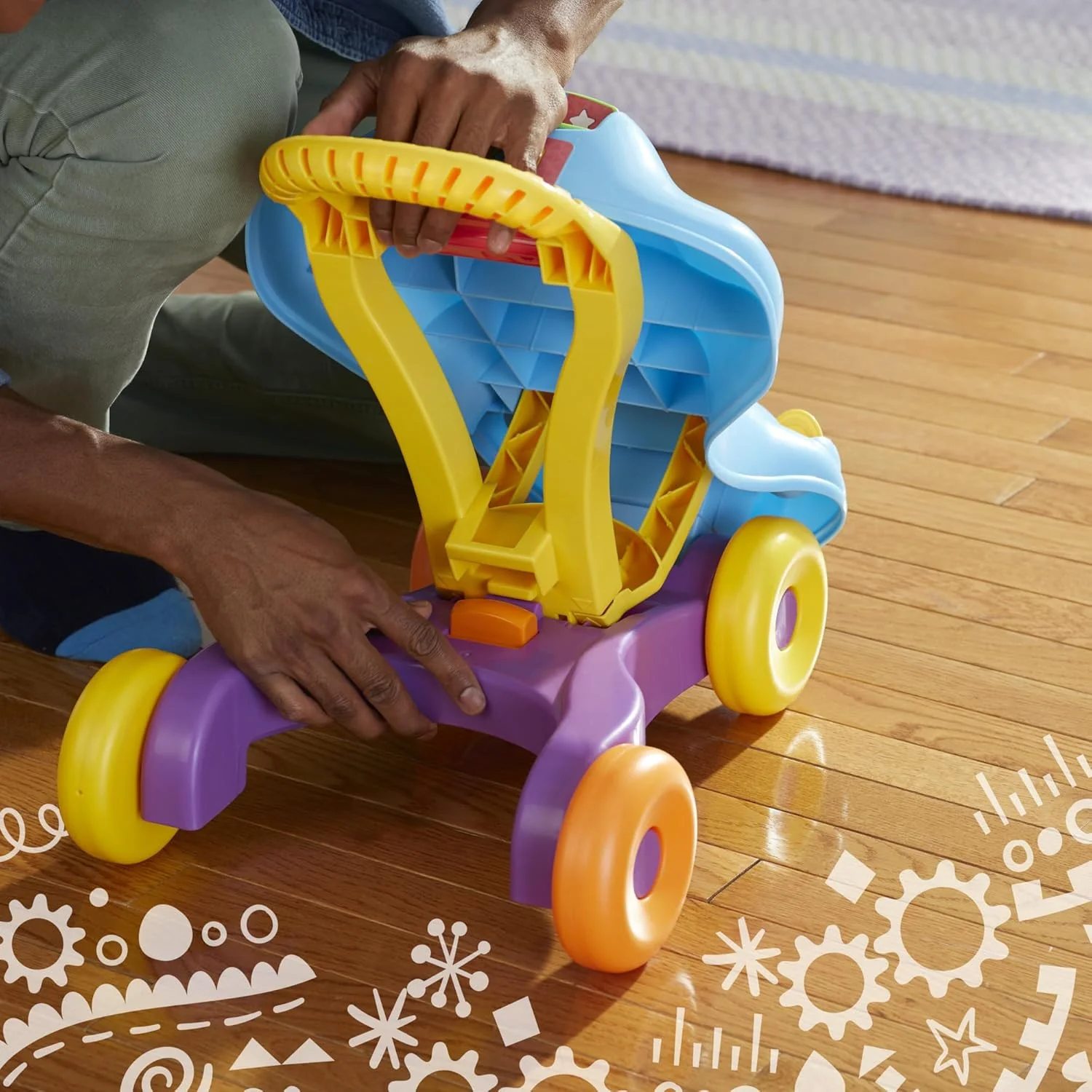 2-in-1 Toddler Ride-On and Walker Toy for Active Learning and Mobility - Image 6