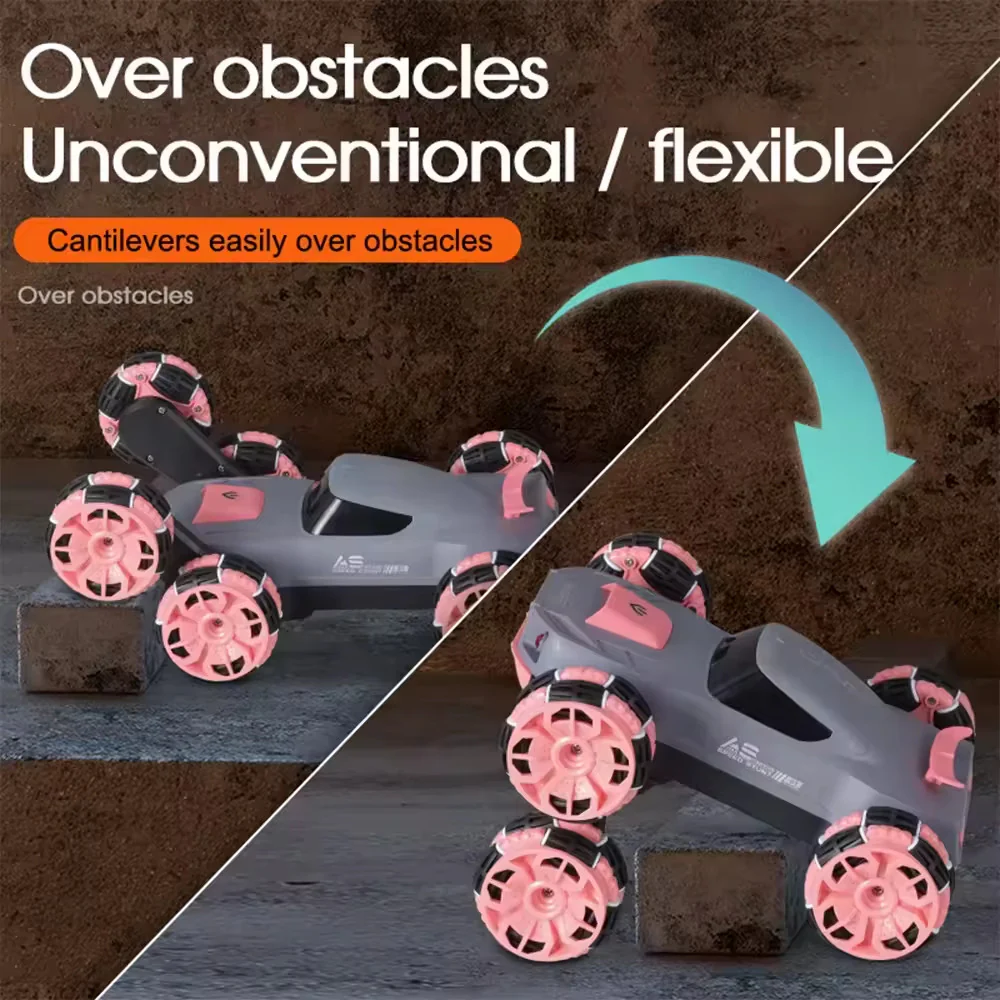 Rechargeable Stunt Racing Car with 6 Wheels and 360-Degree Twist Spin - Image 5