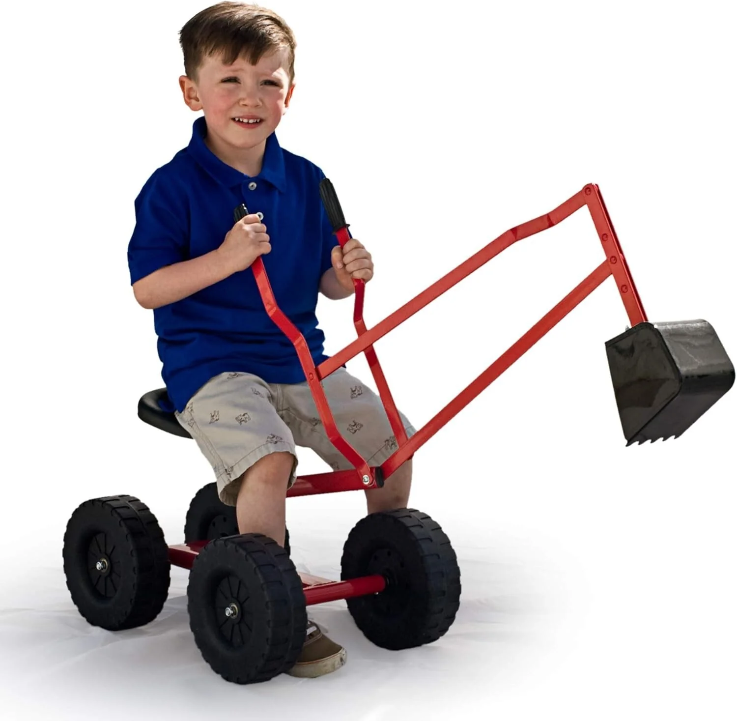 Sturdy 360° Ride-On Sand Digger Excavator Toy for Kids Ages 4+ with 70 lb Capacity - Image 5