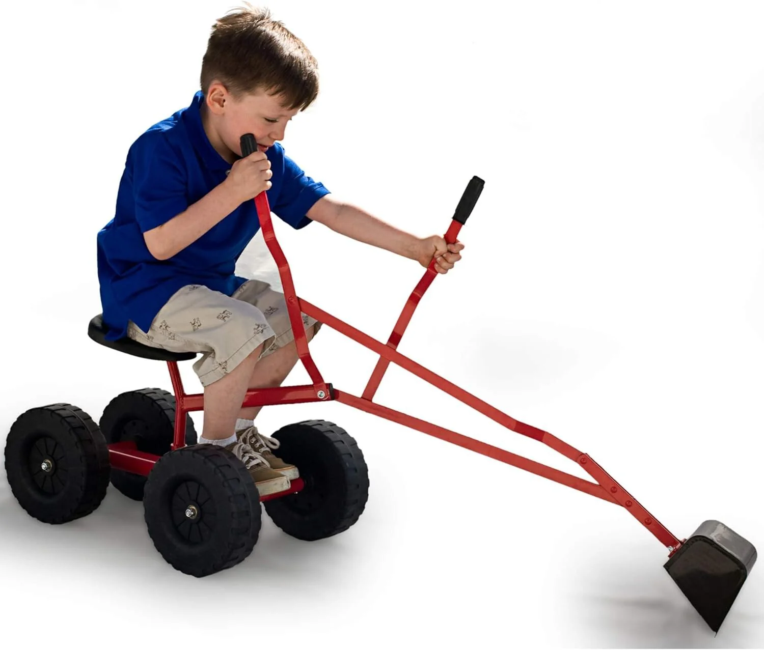 Sturdy 360° Ride-On Sand Digger Excavator Toy for Kids Ages 4+ with 70 lb Capacity - Image 7