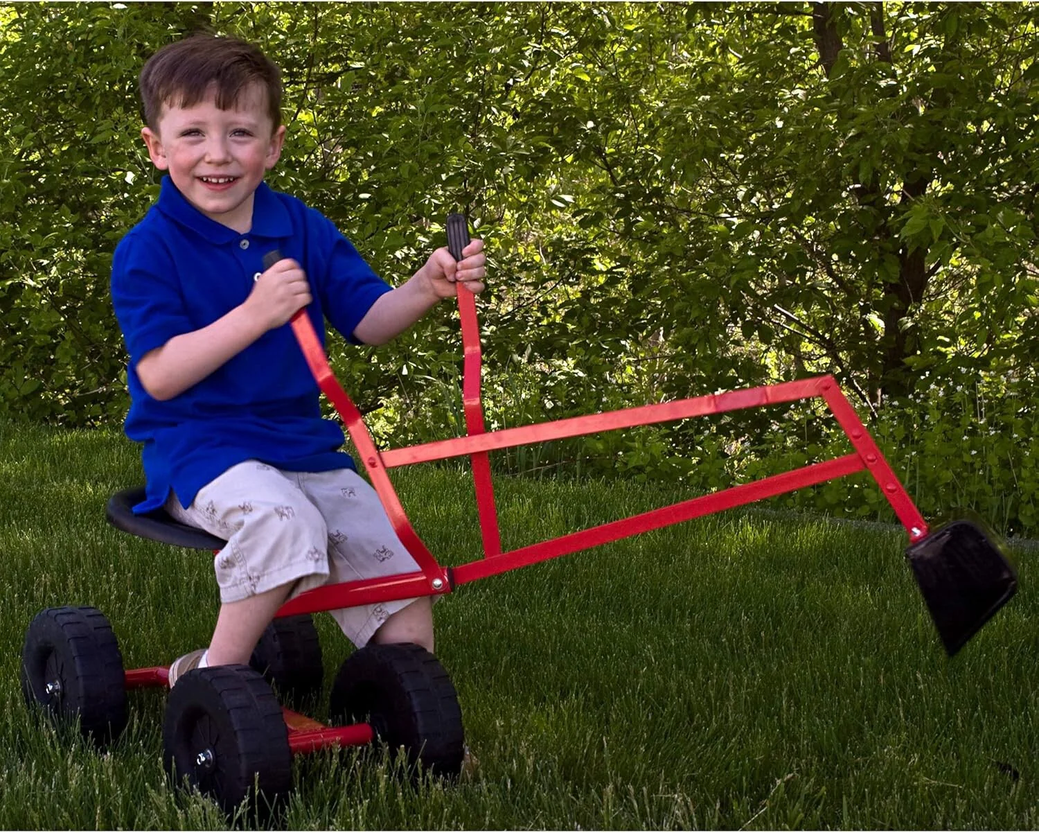 Sturdy 360° Ride-On Sand Digger Excavator Toy for Kids Ages 4+ with 70 lb Capacity - Image 9