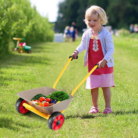 Sturdy Steel 2-Wheeler Toy Cart for Kids Ages 2 and Up - Image 2