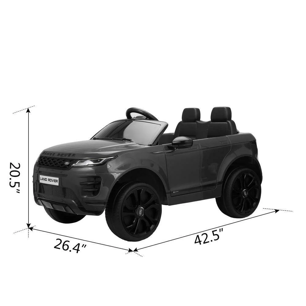 Stylish Black 12V 4-Wheel Kids Ride-On Car with Remote Control - Licensed Land Rover Design - Image 4