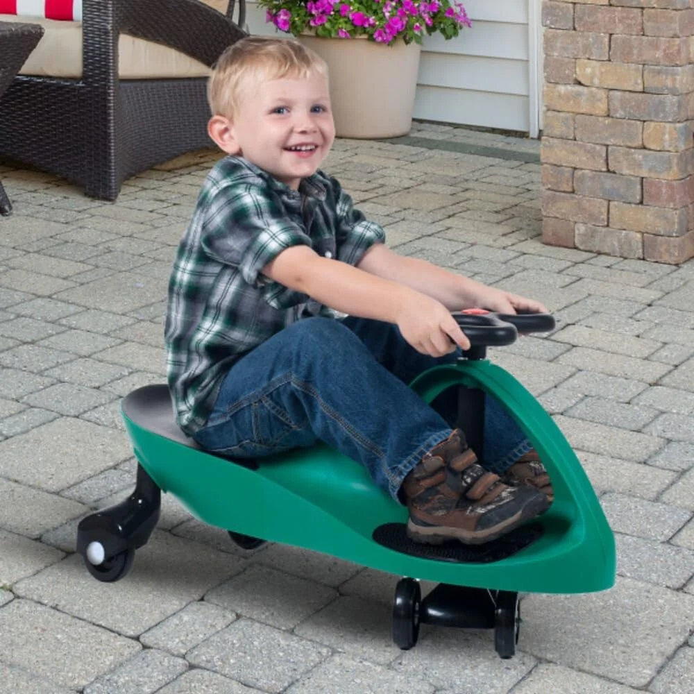 Green Wiggle Ride-On Car for Kids to Develop Motor Skills and Balance - Image 4