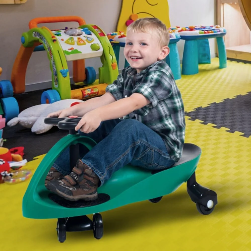 Green Wiggle Ride-On Car for Kids to Develop Motor Skills and Balance - Image 6