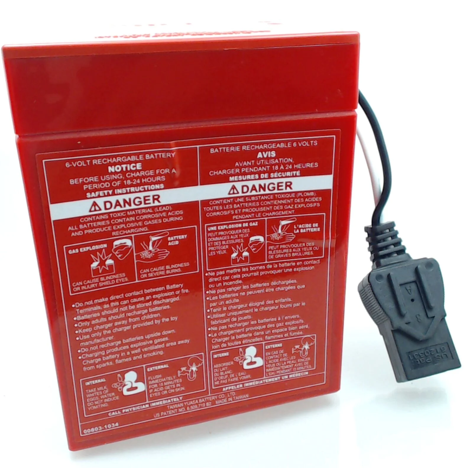 Super 6 Volt Red Battery for Power Wheels - Pack of 2 - Image 2