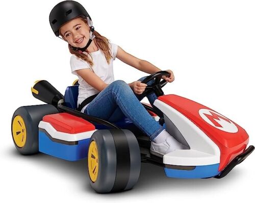 Super Mario Kart 24V Battery-Powered Ride-On Racer with 3 Speeds - Speeds Up to 8 MPH - Image 5