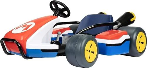 Super Mario Kart 24V Battery-Powered Ride-On Racer with 3 Speeds - Speeds Up to 8 MPH - Image 7