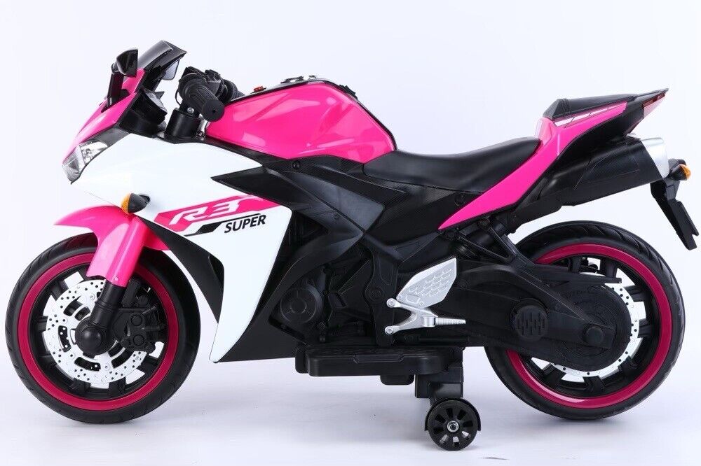 Super R3 Kids Electric Ride-On Bike with LED Lights - 12V Battery Powered Toy - Image 2