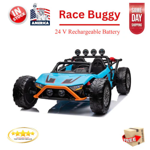 Super Slash Monster 2 seater Ride-on Race Buggy with 24V Power and Rubber Tires - Image 2