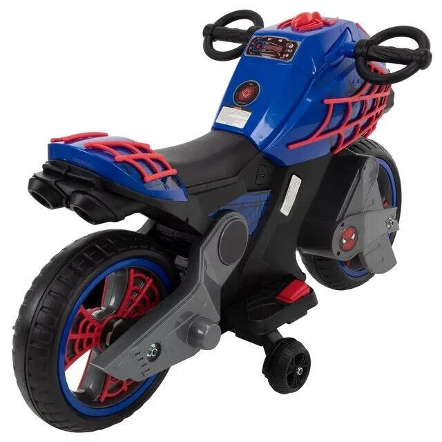 Superhero Spider Motorcycle Ride-On: 6V Battery-Powered Toy for Kids Ages 3 and Up - Image 4