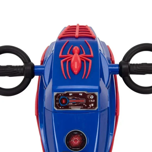 Superhero Spider Motorcycle Ride-On: 6V Battery-Powered Toy for Kids Ages 3 and Up - Image 7