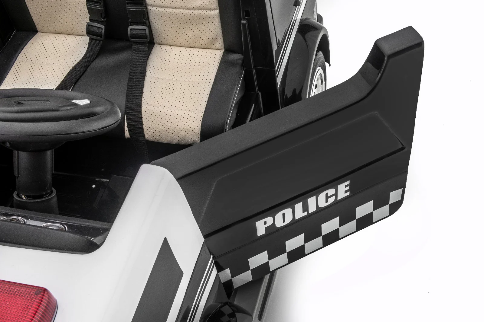 Big Rescue 4WD Police Ride-On Vehicle for Kids in Black - Image 3