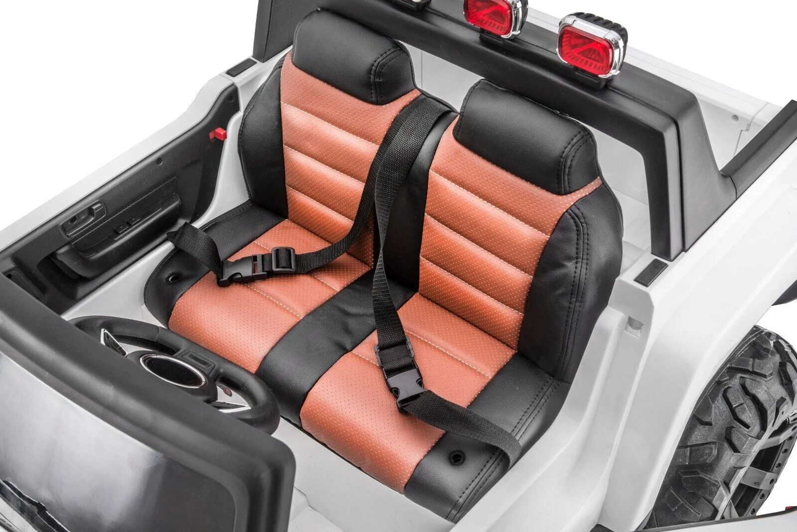 SUPERtrax® Brave Child's Ride On Car - Ivory - Image 6