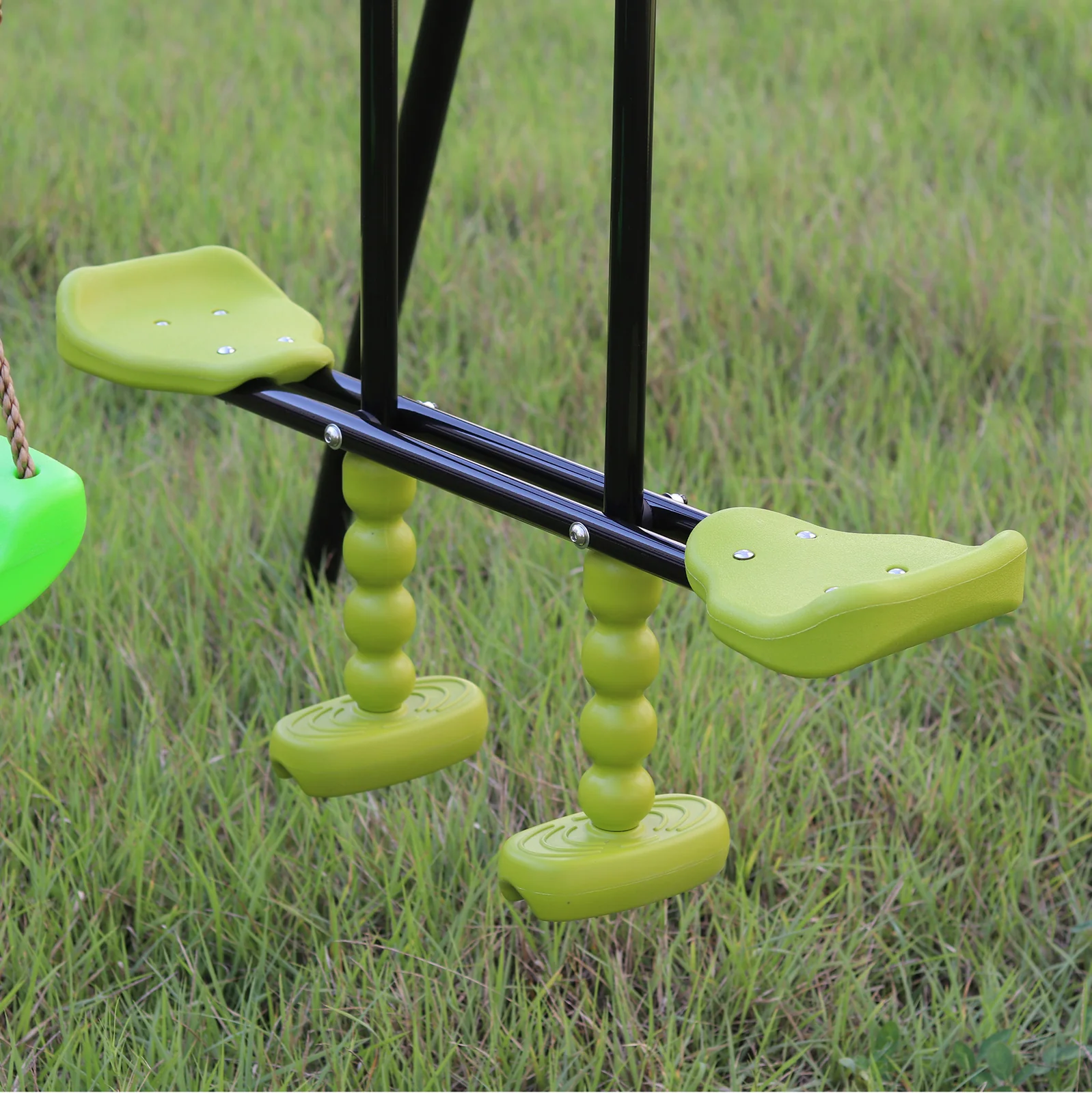 550LB Capacity Outdoor Backyard Swing Set with Slide for Kids - Image 5