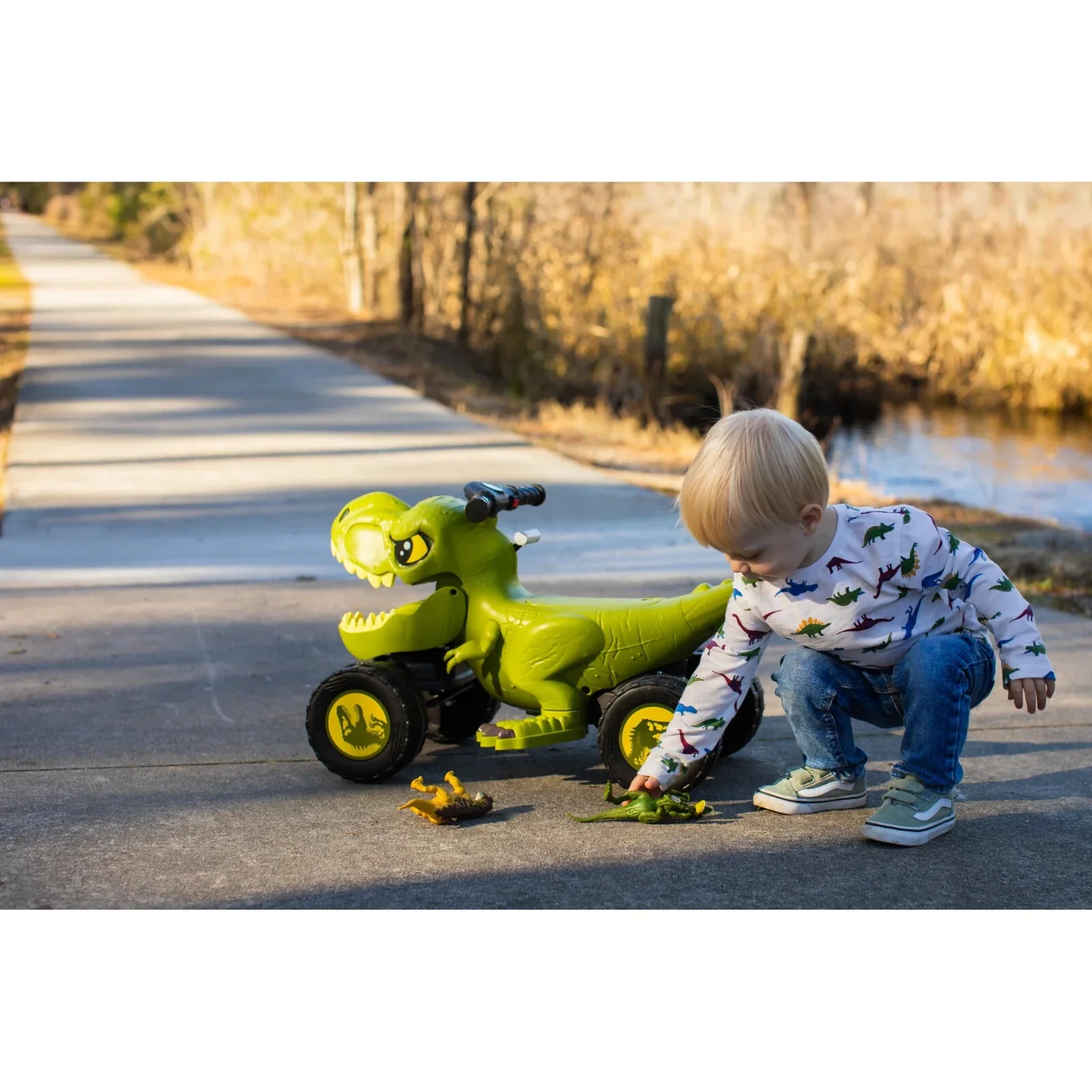 T-Rex Ride-On Dinosaur Power Car 4-Wheel Toy for Toddlers and Kids - Image 10