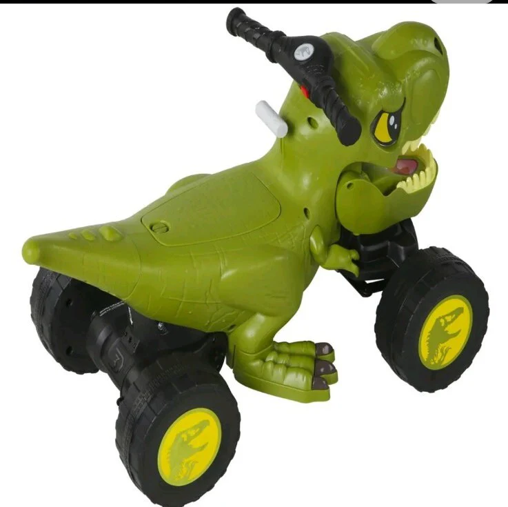 Tyrannosaurus T-Rex 4-Wheel Ride-On Power Car Toy for Toddlers and Kids - Image 5