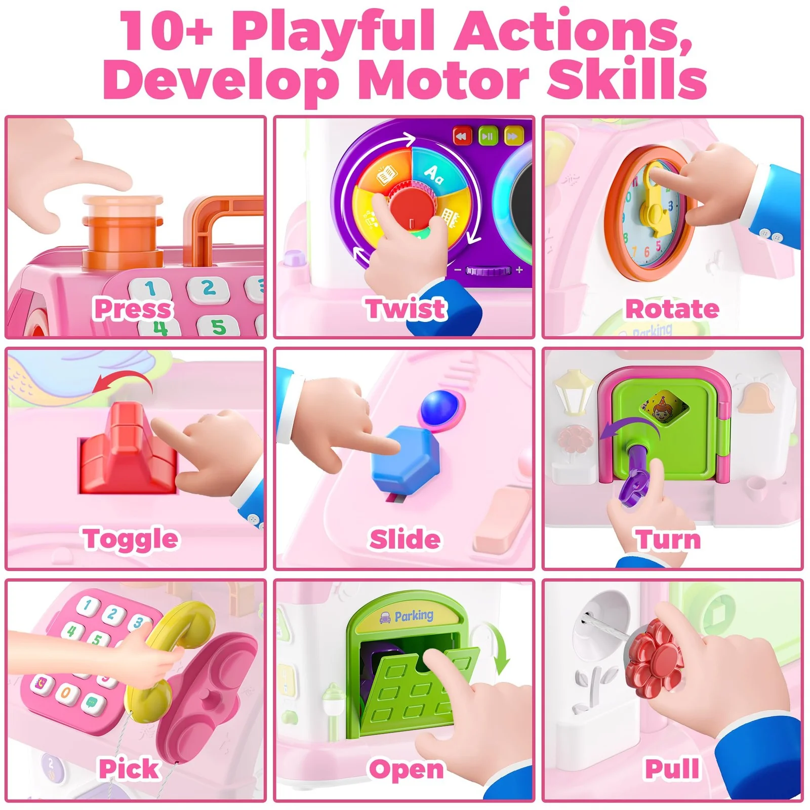 Musical Bilingual Educational Montessori Toy for 1-Year-Old Girls - Image 4