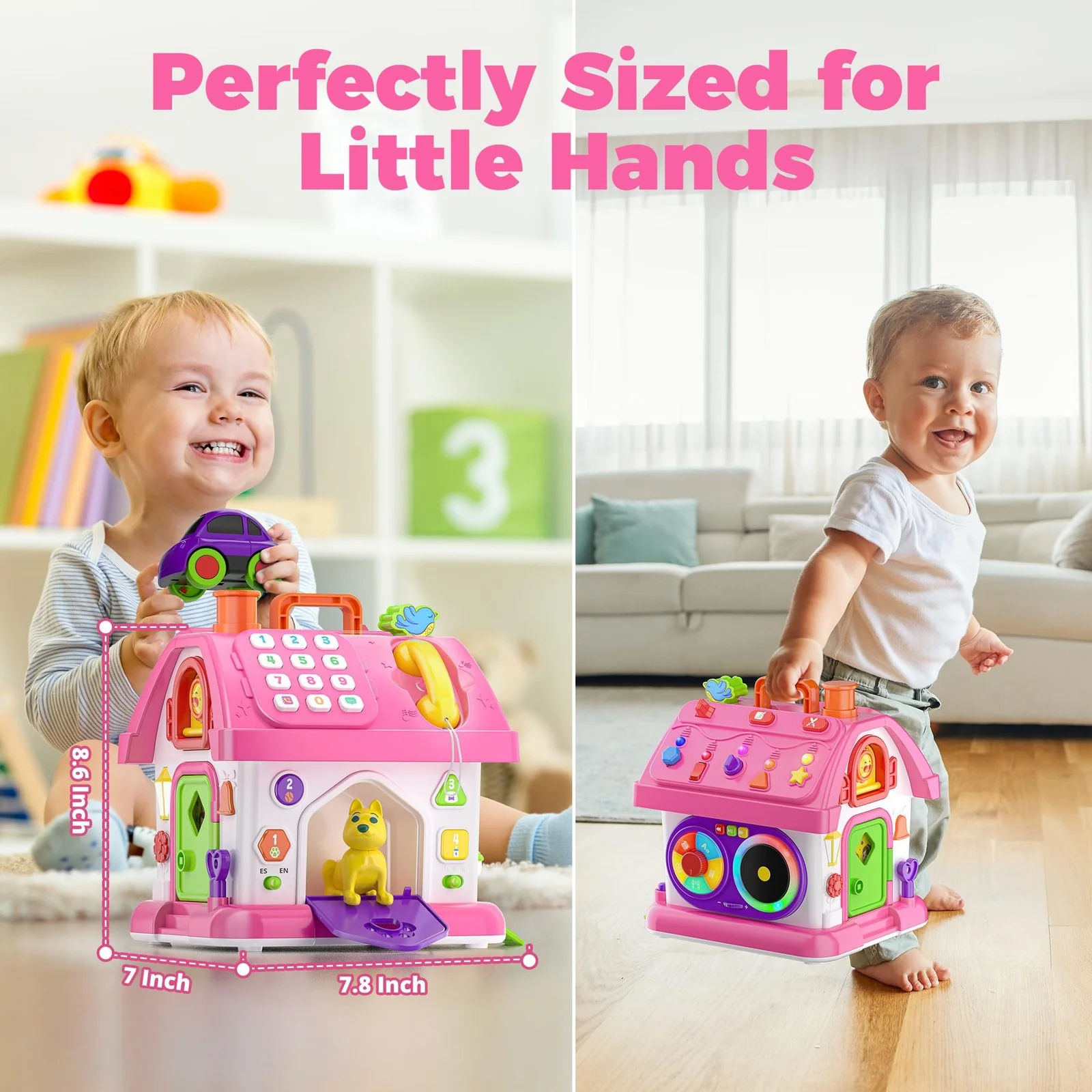 Musical Bilingual Educational Montessori Toy for 1-Year-Old Girls - Image 6
