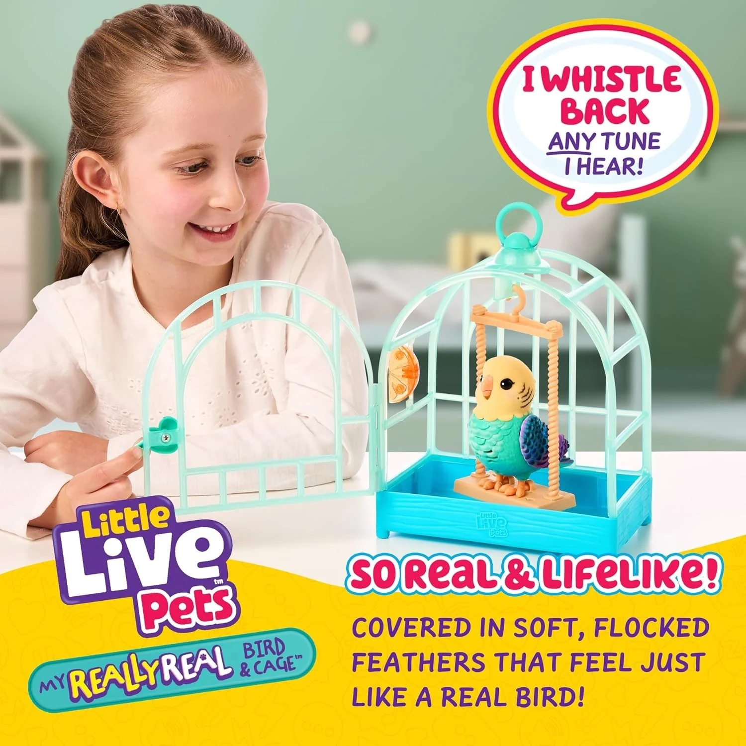 Interactive Playset with Indie the Budgie Talking Bird Toy - Image 4
