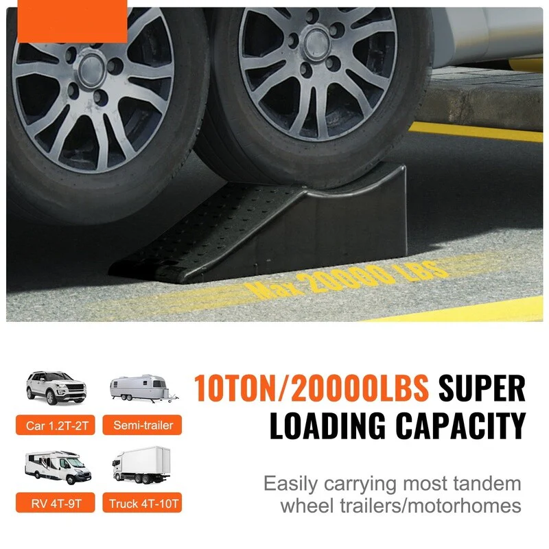 Heavy Duty Tandem Wheel Ramp for Car Service Tire Change 20000 lbs Capacity - Image 3