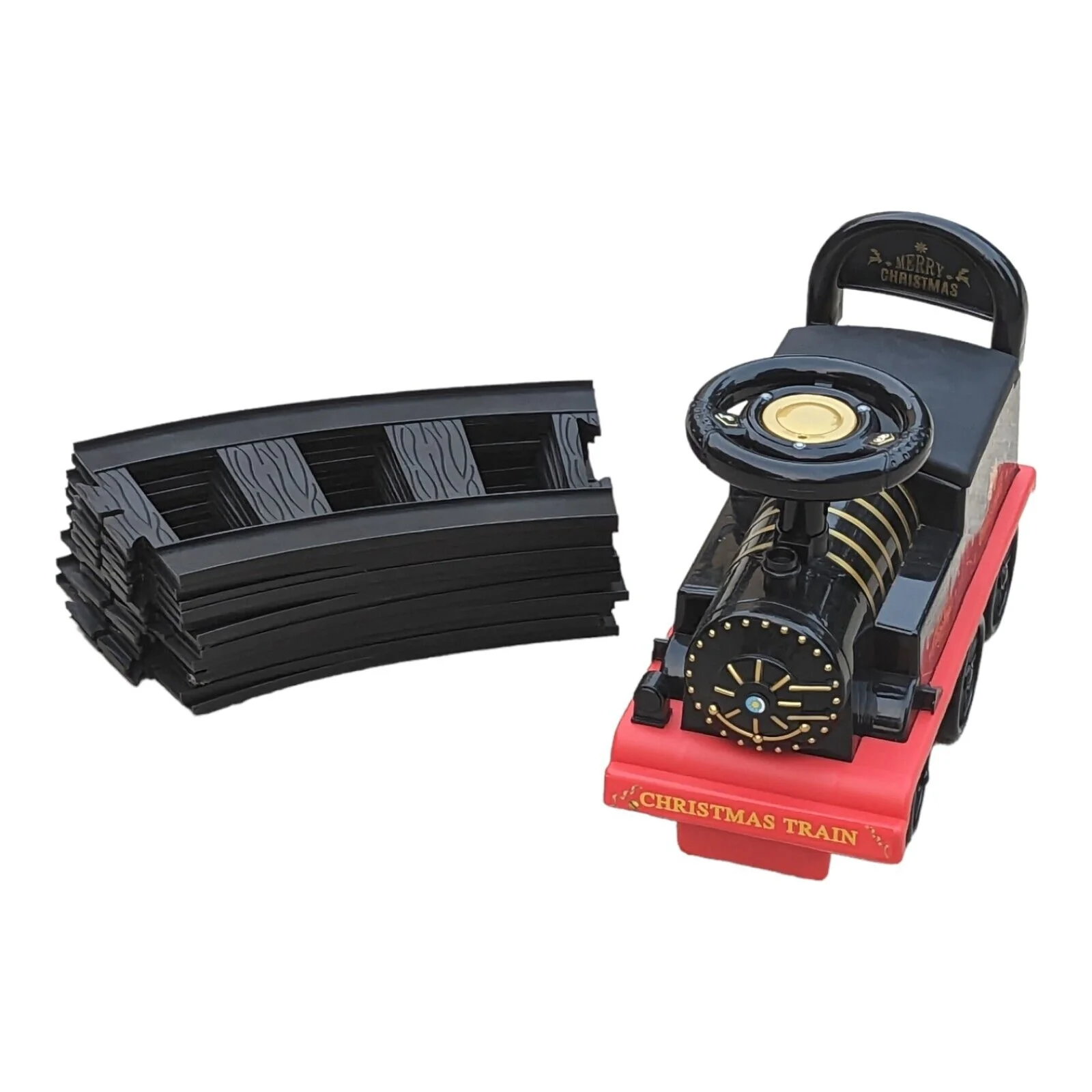 Tempi Electric Train Ride-On Toy with Lights, Sounds, and Storage Tracks - Image 3