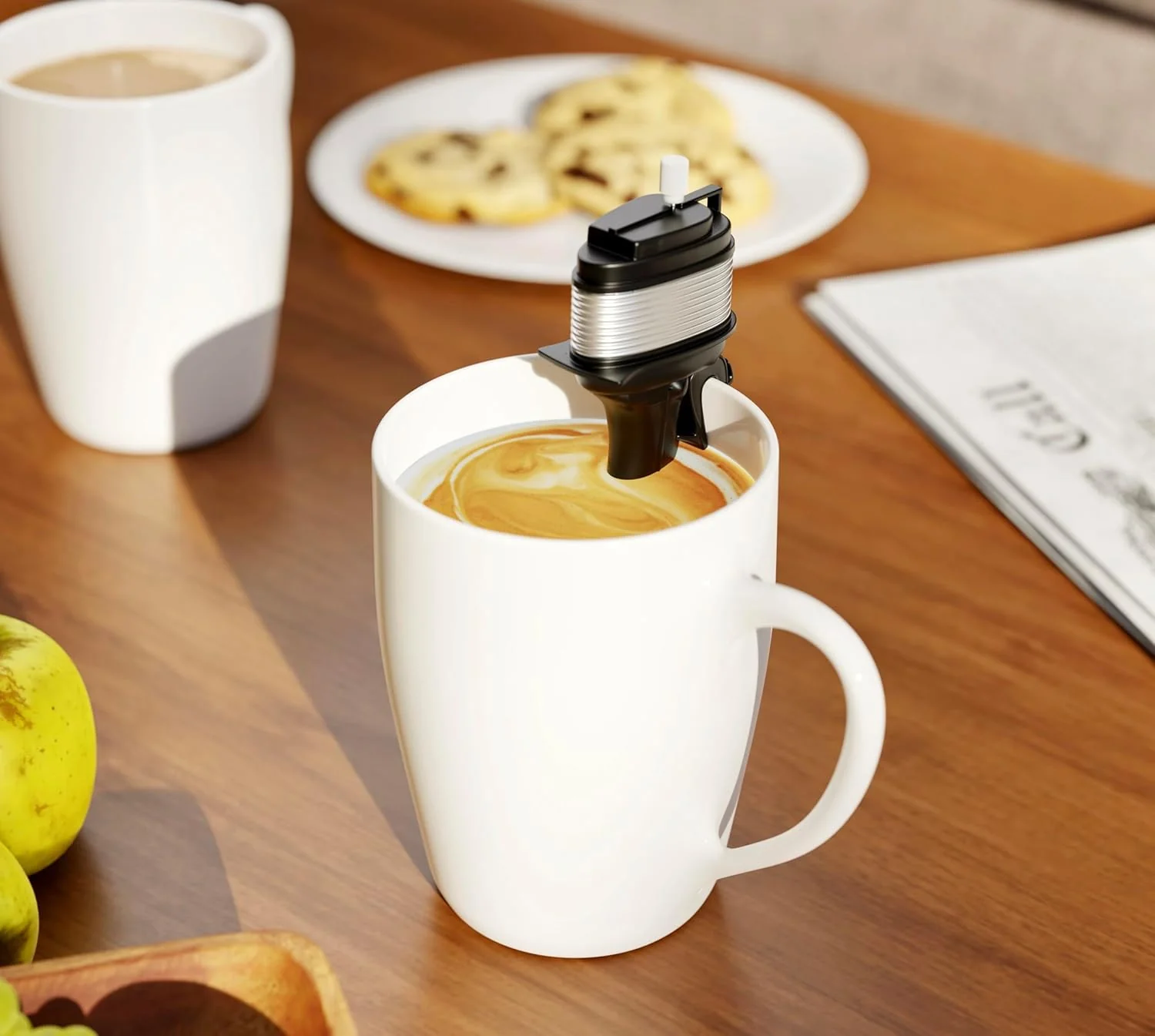 HMC Boat Motor Coffee Mixer - Fun Wind-Up Outboard Mini Blender - Image 3