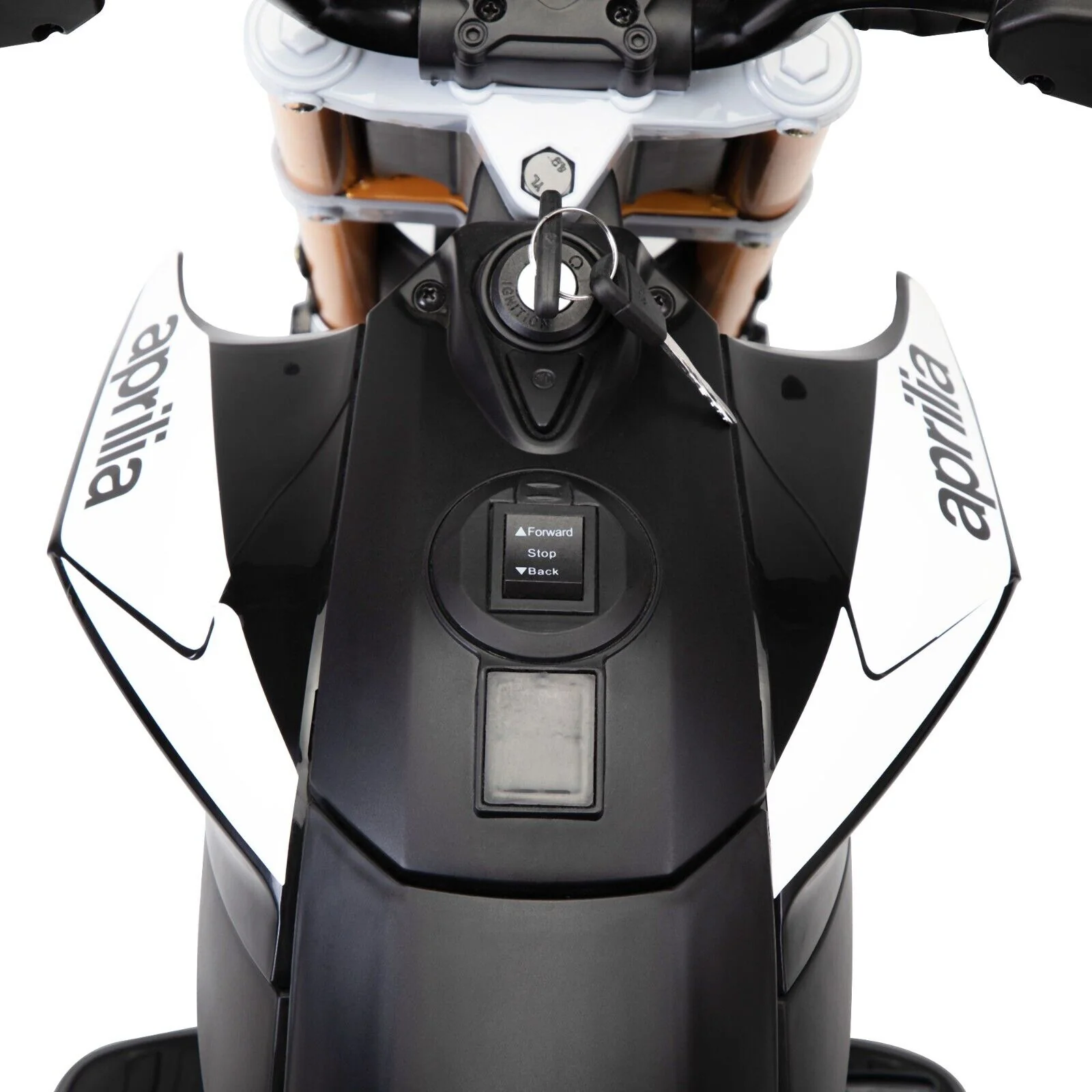 TOBBI 12V Aprilia Licensed Electric Ride-On Motorcycle for Kids with Training Wheels - Image 6