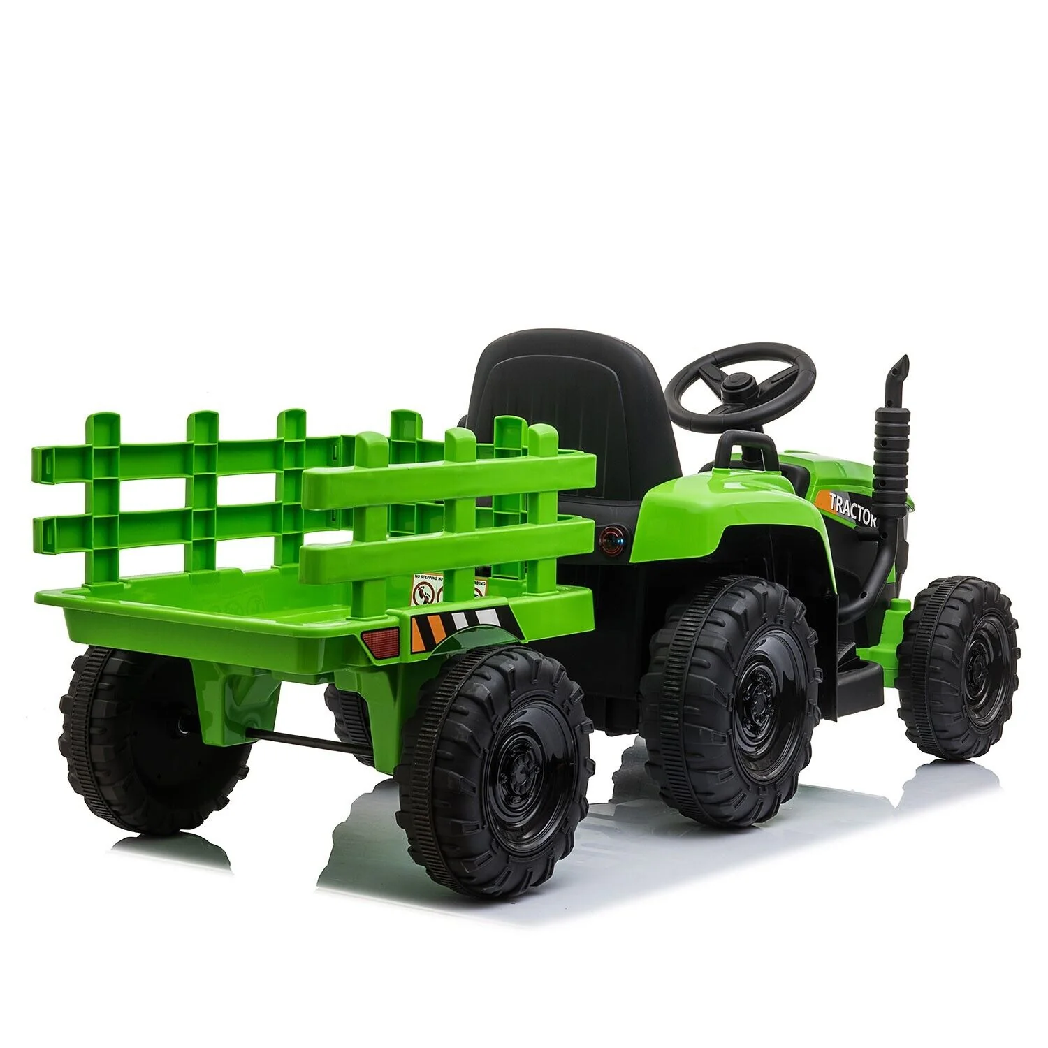TOBBI 12V Battery-Powered Toy Tractor with Trailer for Kids - Electric Ride-On Vehicle - Image 5
