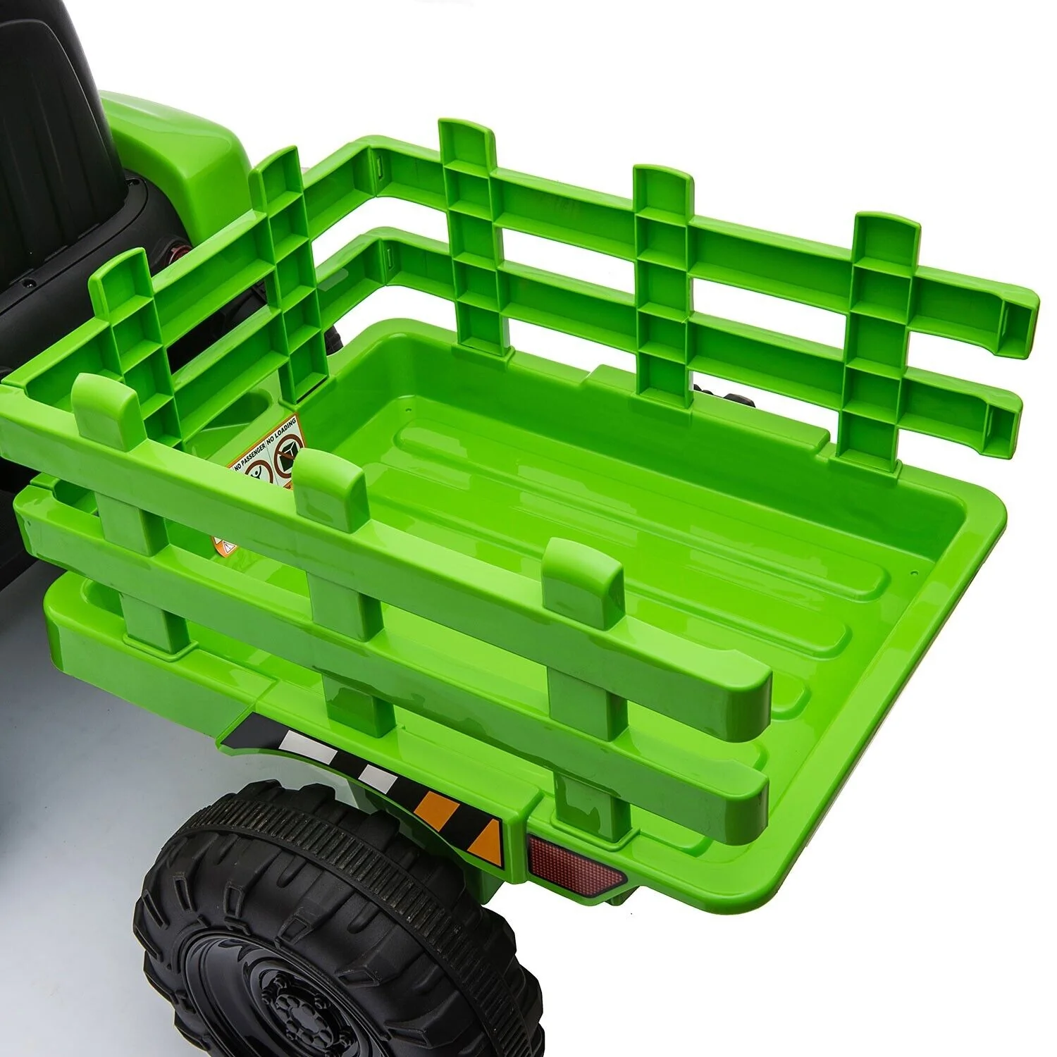 TOBBI 12V Battery-Powered Tractor Ride-On with Trailer for Kids - Electric Vehicle Fun! - Image 11