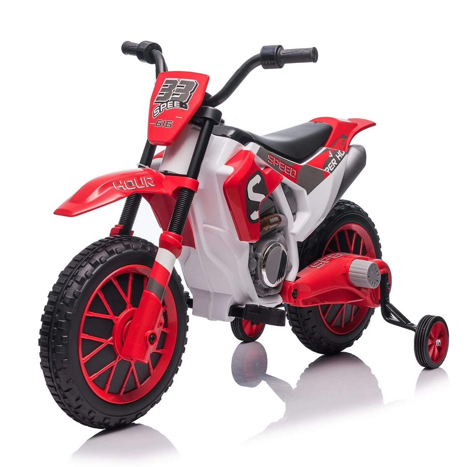 TOBBI 12V Electric Dirt Bike for Kids with Training Wheels - Realistic Motorbike Experience - Image 19