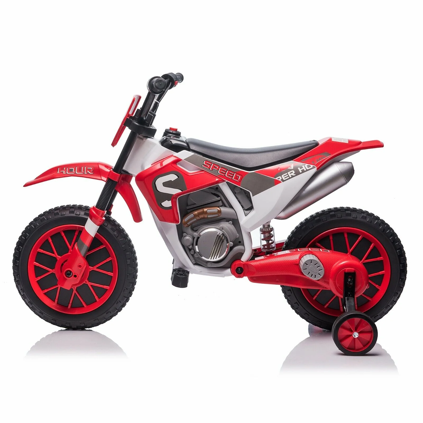 TOBBI 12V Electric Dirt Bike for Kids with Training Wheels - Realistic Motorbike Experience - Image 20