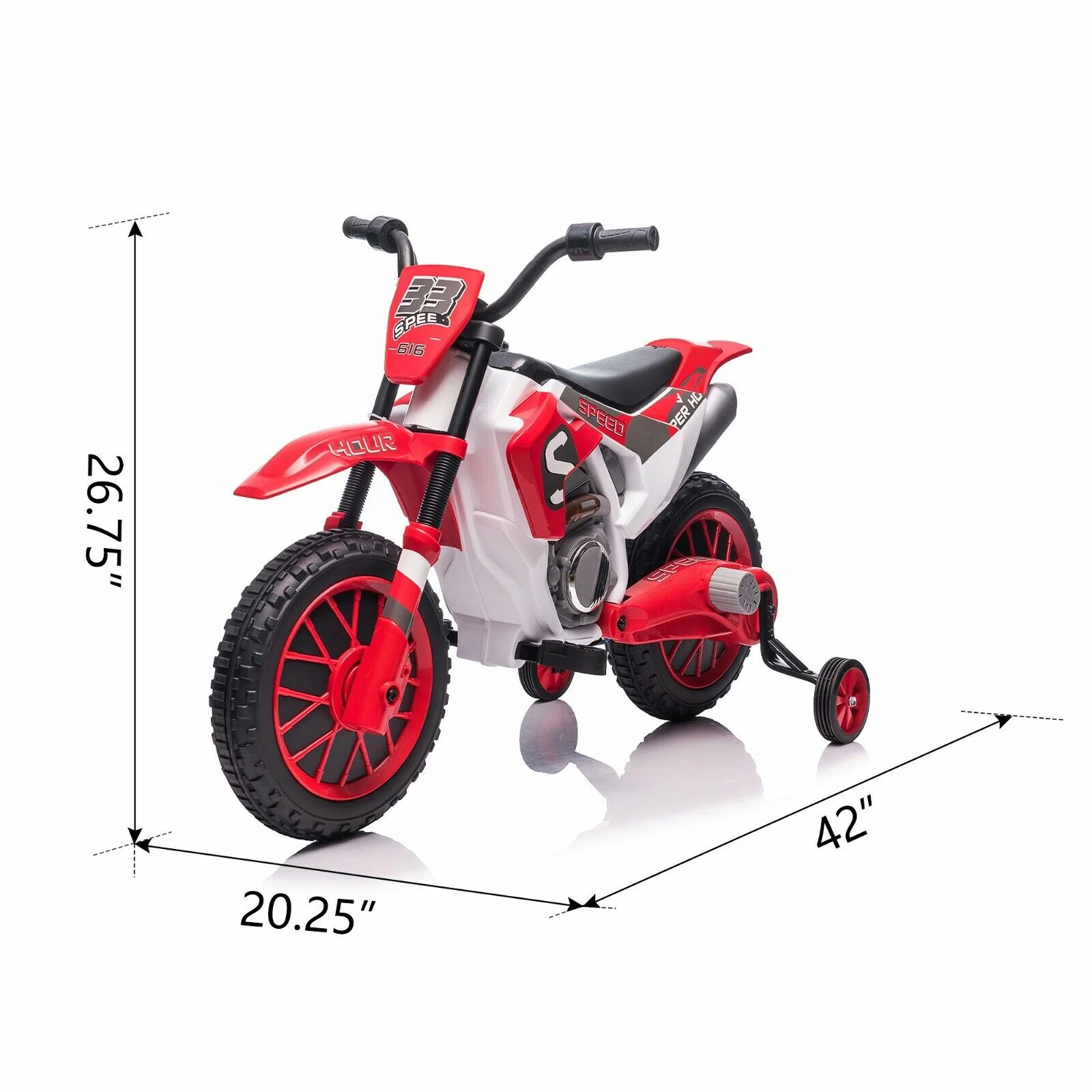 TOBBI 12V Electric Dirt Bike for Kids with Training Wheels - Realistic Motorbike Experience - Image 24