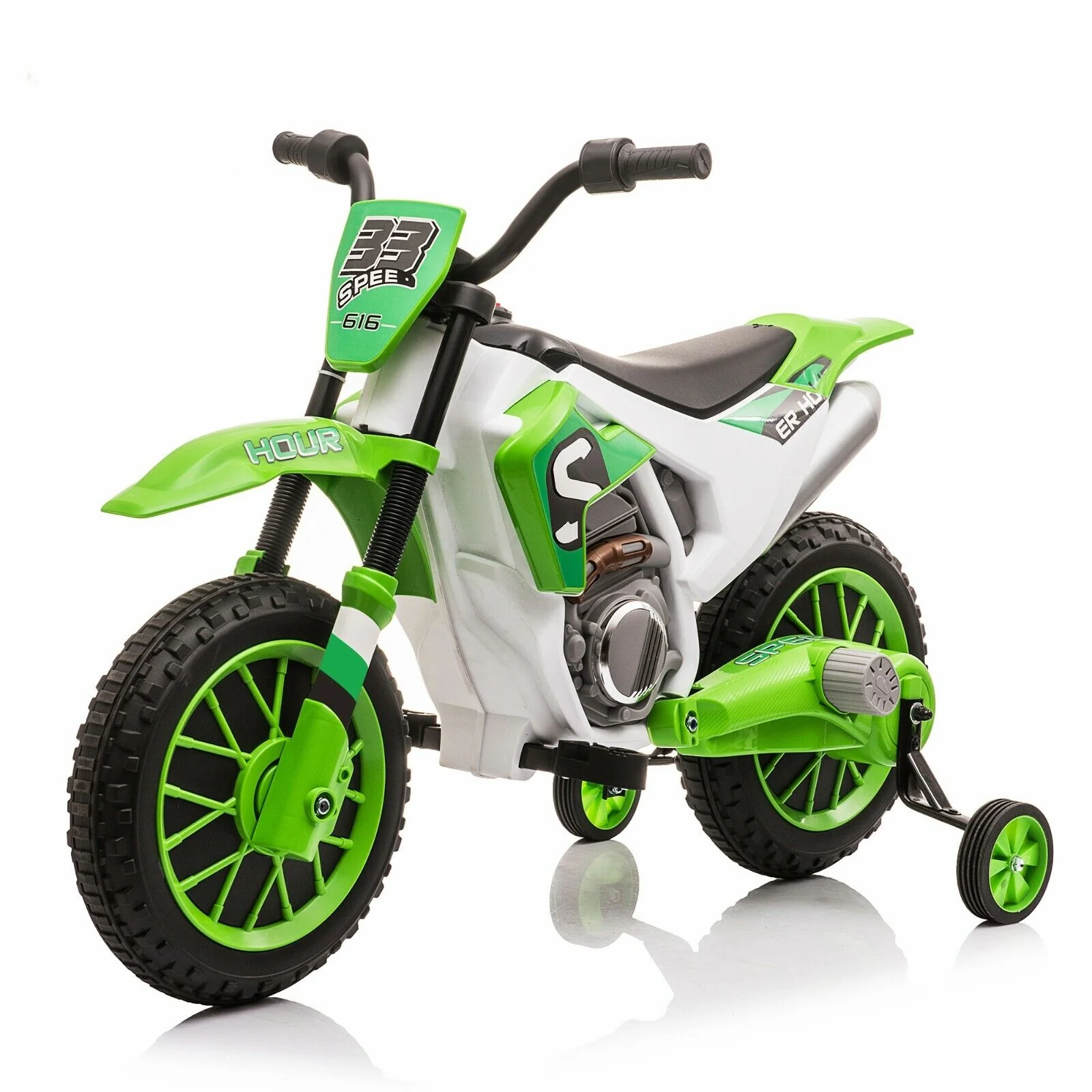 TOBBI 12V Electric Dirt Bike for Kids with Training Wheels - Realistic Motorbike Experience - Image 31
