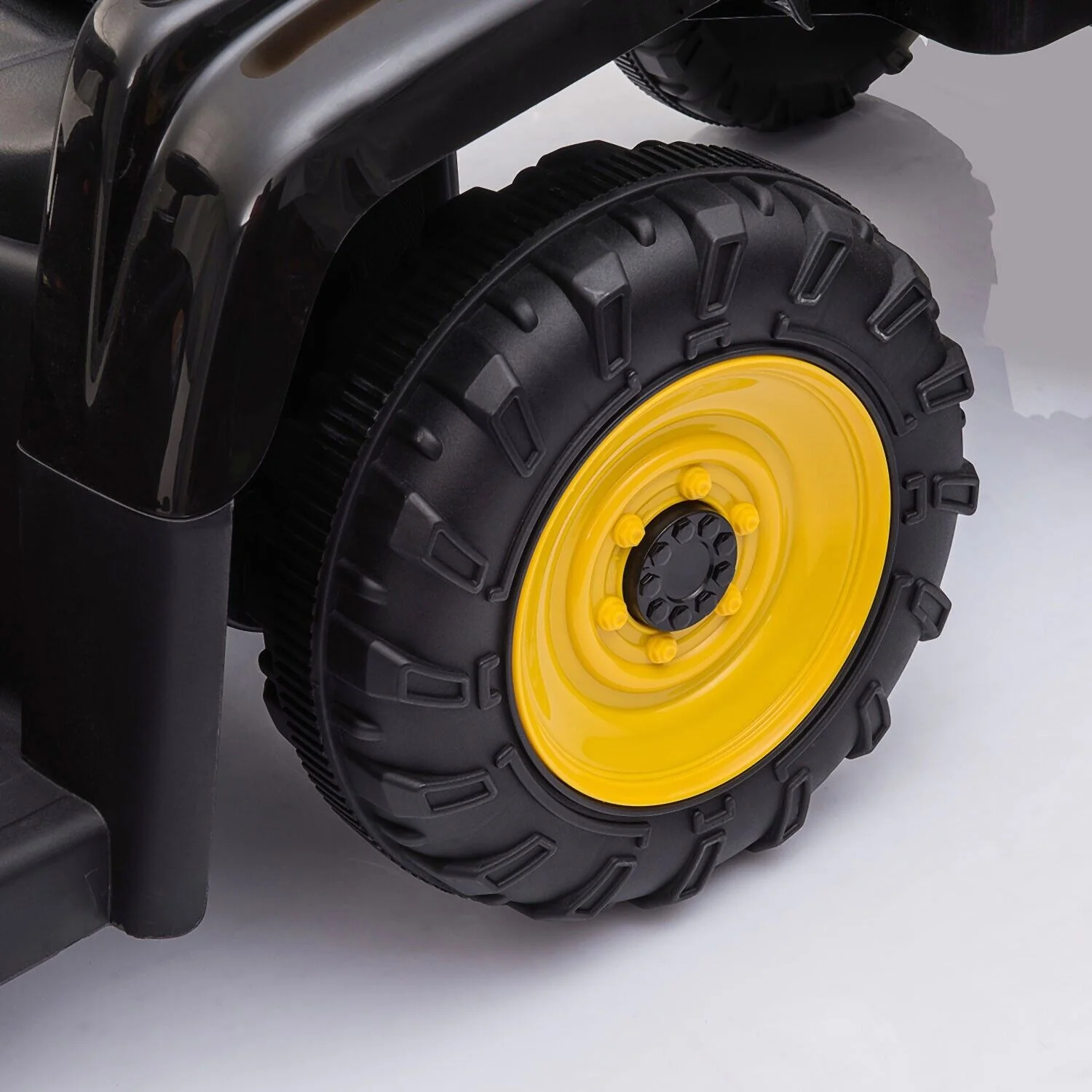 TOBBI 12V Electric Kids Ride On Tractor with Trailer and Lights - Image 7