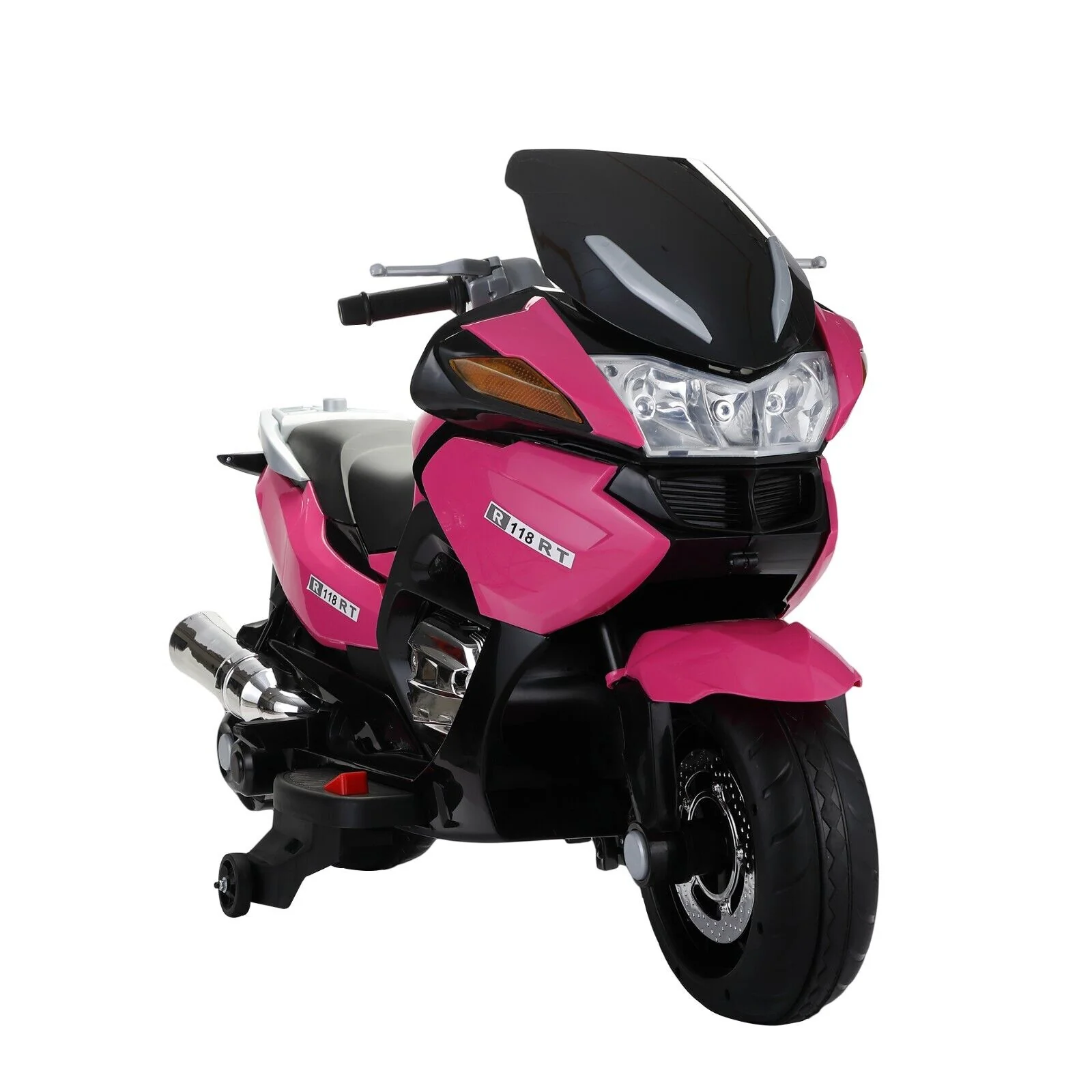 TOBBI 12V Electric Motorcycle for Kids with Training Wheels - Battery Powered Ride-On Toy - Image 4