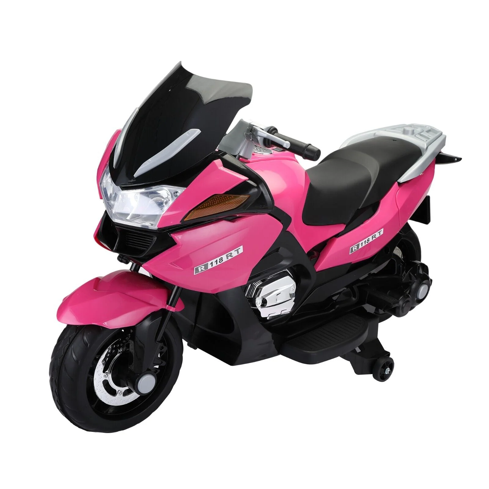 TOBBI 12V Electric Motorcycle Toy for Kids with Training Wheels - Battery Powered Ride-On Fun! - Image 3