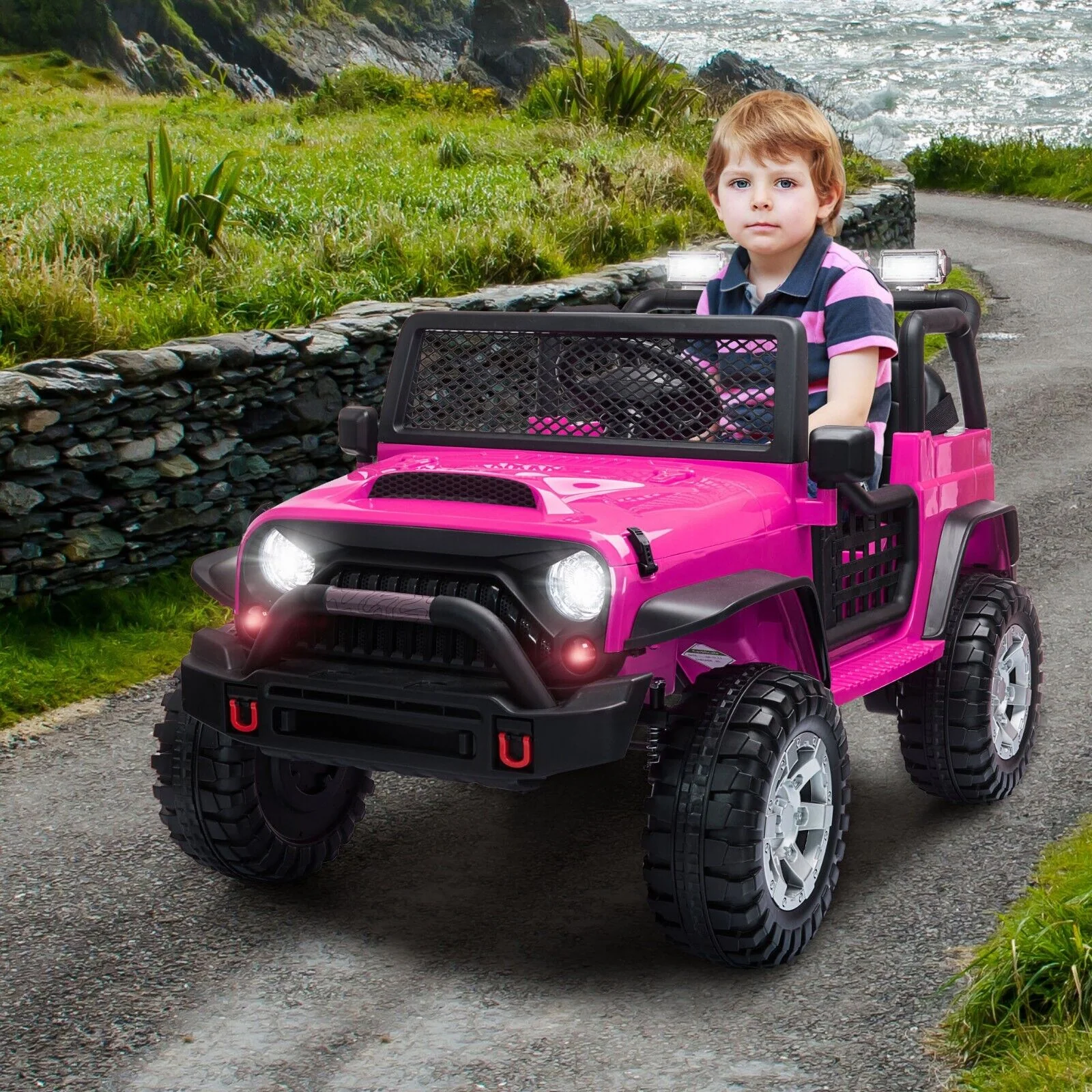 TOBBI 12V Electric Ride-On Truck with Remote Control for Kids - Image 12